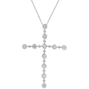 bezel-set-diamond-cross-pendant-white-gold