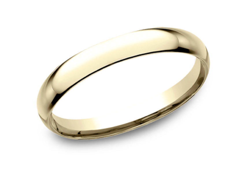 Classic Comfort-Fit Wedding Band in 14k Yellow Gold (2.5mm)