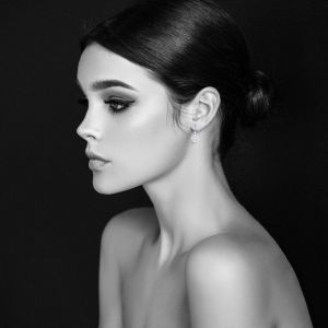 Double Row Dangle Diamond Earrings in 14K White Gold (0.45ct)