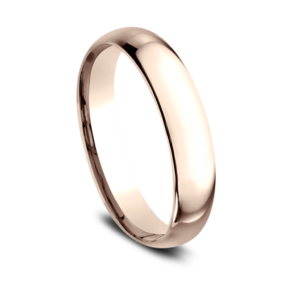 Classic Comfort-Fit Wedding Band in 14k Rose Gold (4mm)